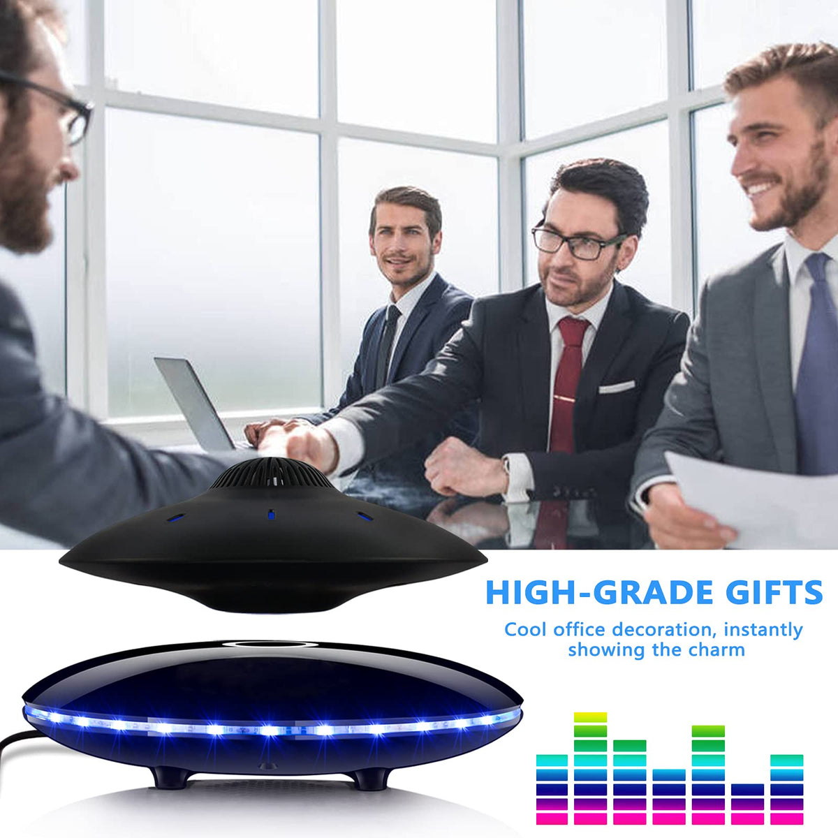 RUIXINDA LED-lit UFO design enhances ambience during movies