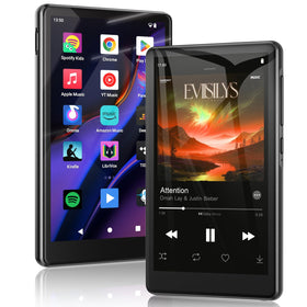 RUIZU 163GB Android MP3 player front view with bright 4.5-inch display for easy navigation.