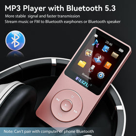 RUIZU back and ports showing Type-C and AUX, convenient charging and wired use