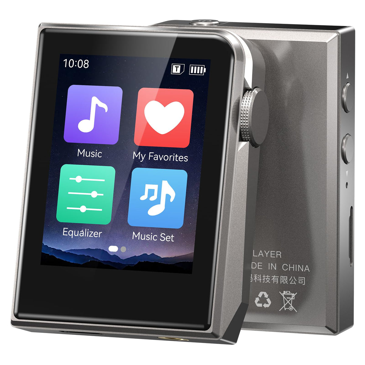 RUIZU front view aluminum body with durable finish and premium look