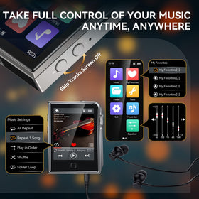RUIZU microSD slot and ports visible for easy expansion and file management