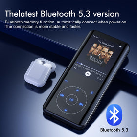 RUIZU on armband during running for secure fit and wireless playback