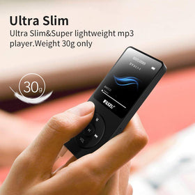 RUIZU paired with earbuds during running for reliable Bluetooth playback
