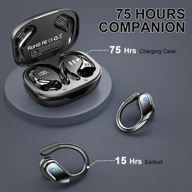 Rulefiss charging case with dual LED display showing remaining battery levels