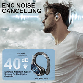 Rulefiss earbuds worn while running demonstrating secure fit and stability