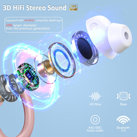 Rulefiss earbud with earhook in hand, demonstrating secure fit for workouts