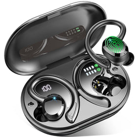 Rulefiss Q38 front packaging showing earbuds and case for clear first impressions