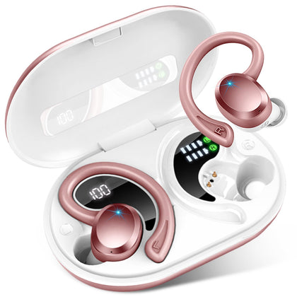 Rulefiss wireless earbuds case opens, ready for automatic pairing with your device.