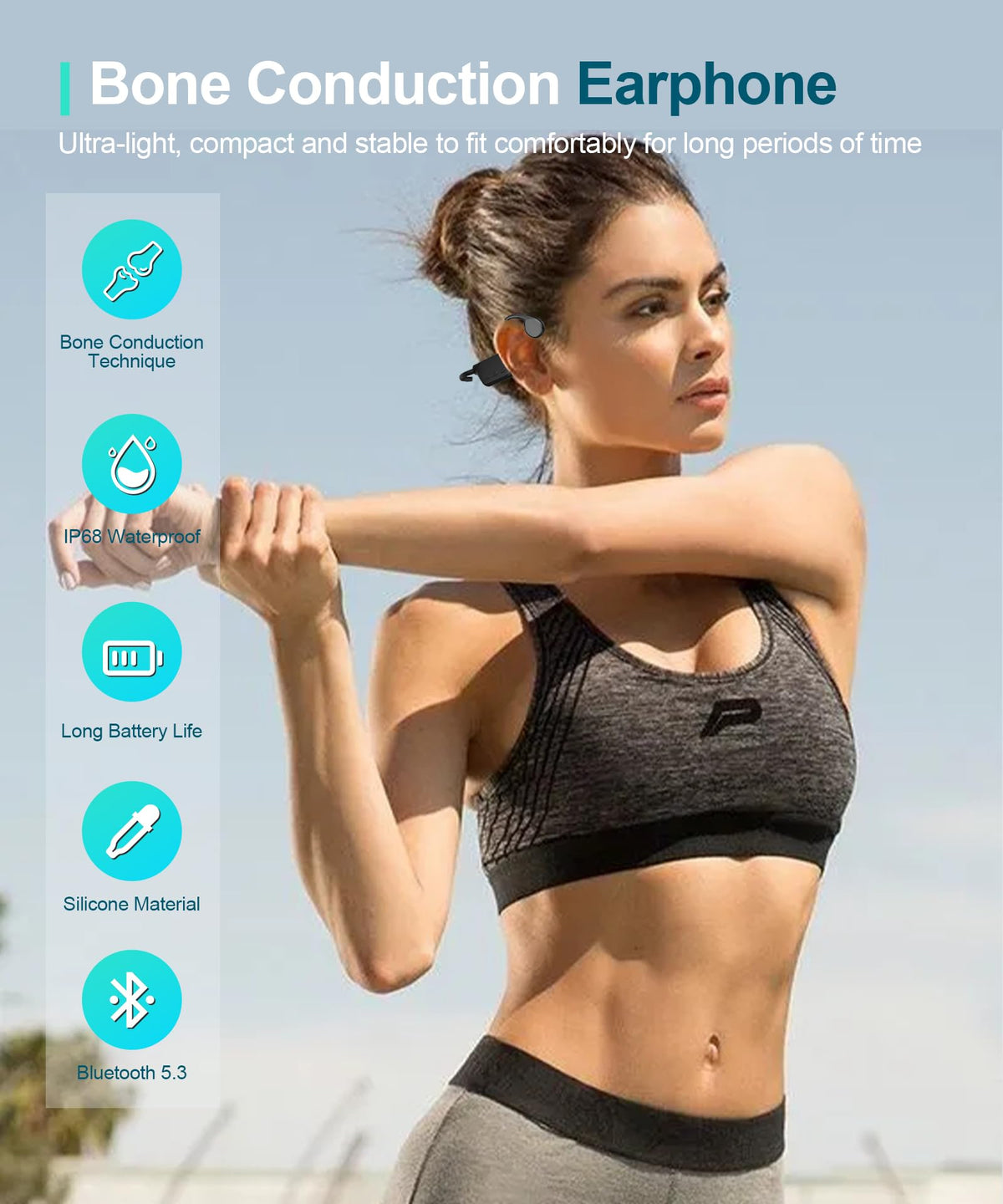 Rumatas Bluetooth MP3 dual mode for flexible listening during workouts.