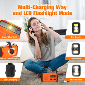 Rumenglai flashlight and reading lamp illuminating maps at night