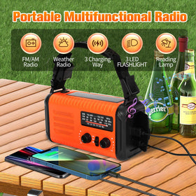 Rumenglai back view with USB-A and USB-C ports for dual charging