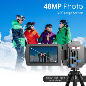Rumyums 3-inch IPS rotatable-screen enables flexible framing angles