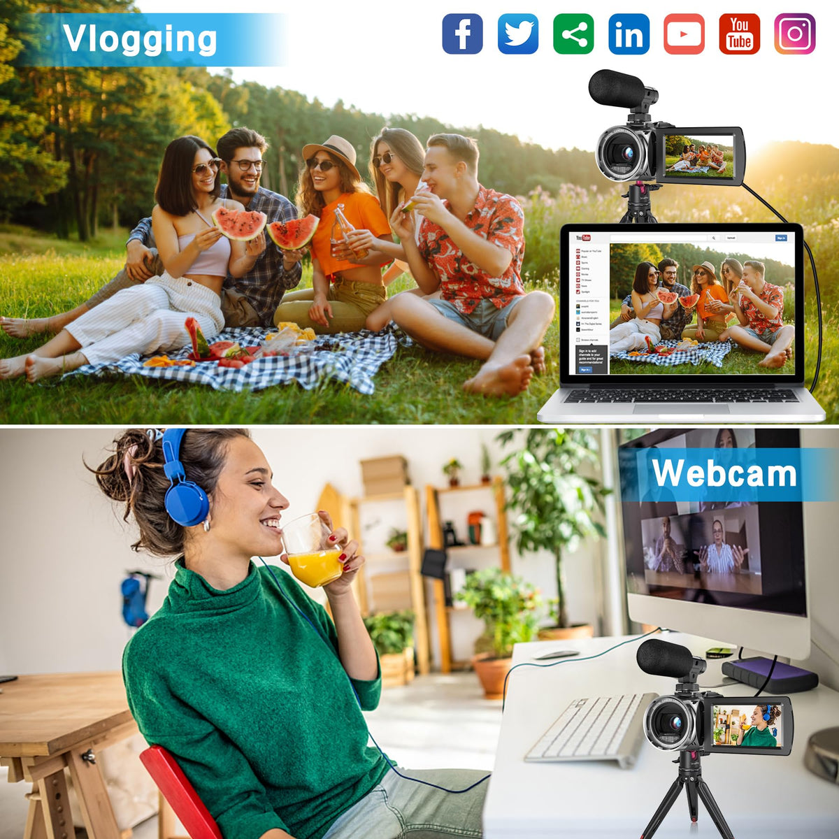 Rumyums beginner-friendly camcorder ideal for kids and teens