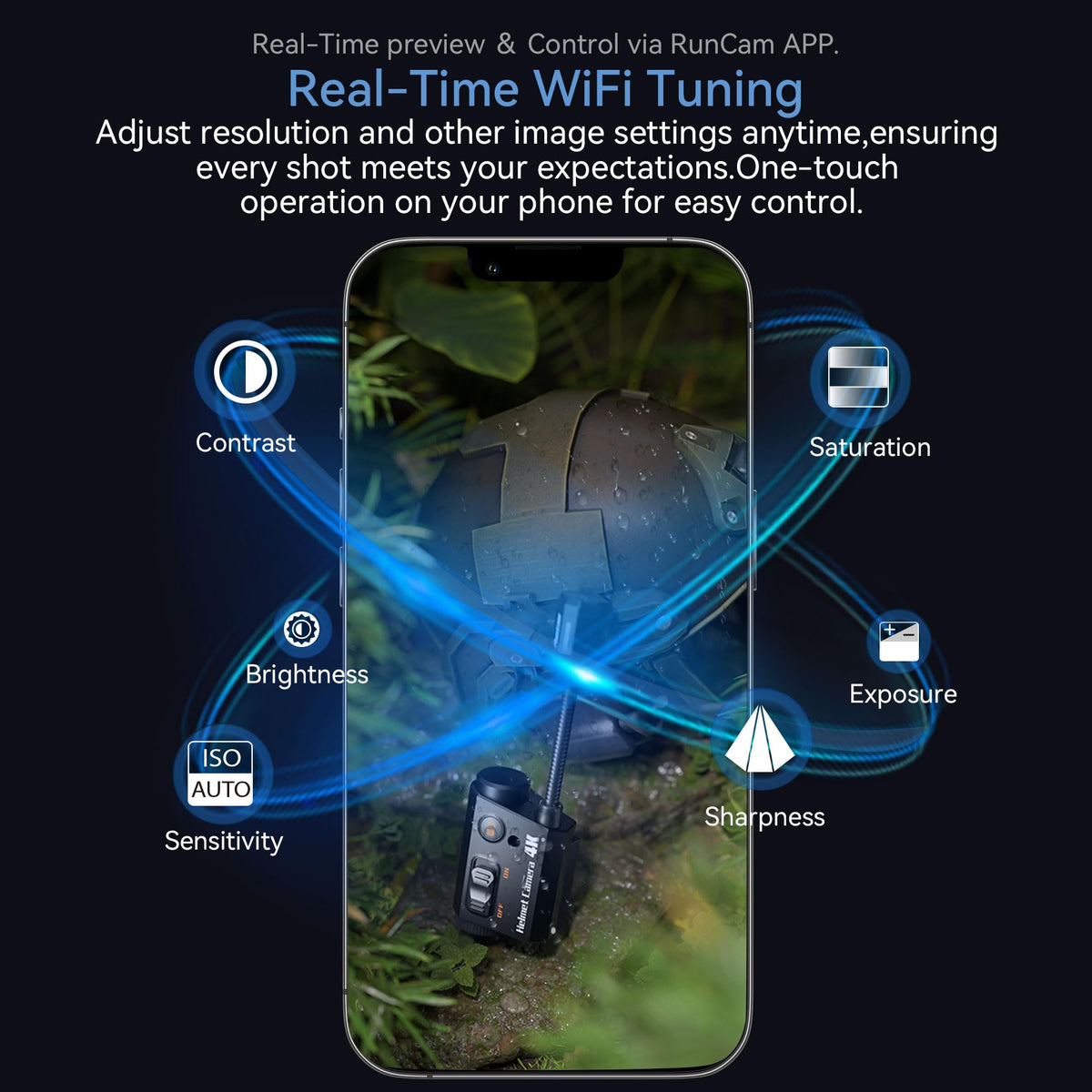 RunCam compact size scale comparison emphasizing portable, low-profile advantage