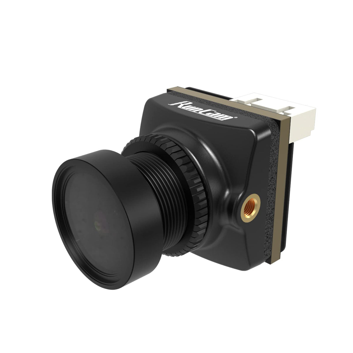 RunCam Night Eagle 3 OSD on-screen display highlights battery voltage for quick checks mid-flight.