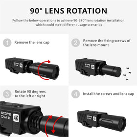 RunCam ScopeCam2 160-minute battery life supports longer recording sessions.