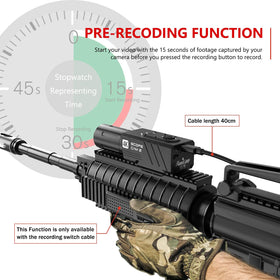 RunCam ScopeCam2 instant record switch provides quick control in the field.
