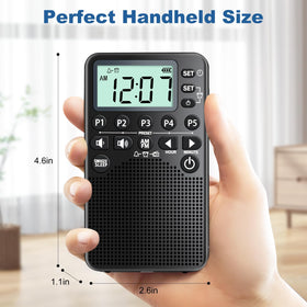 RunningByte pocket radio battery powered for use during outages.