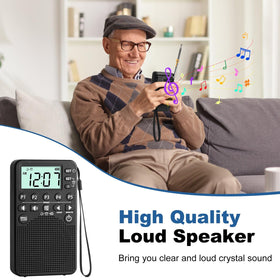 RunningByte pocket radio compact and portable design for travel.