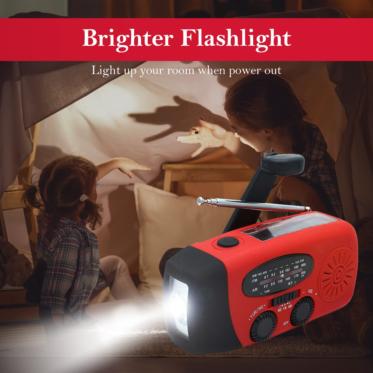 RunningSnail Emergency Radio compact design fits gear bags.