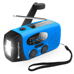 RunningSnail Emergency Radio front view shows compact design for quick use.
