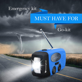 RunningSnail Emergency Radio LED flashlight provides extra visibility in darkness.