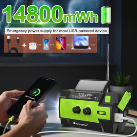 RunningSnail MD-090P side solar panel visible for renewable charging benefit