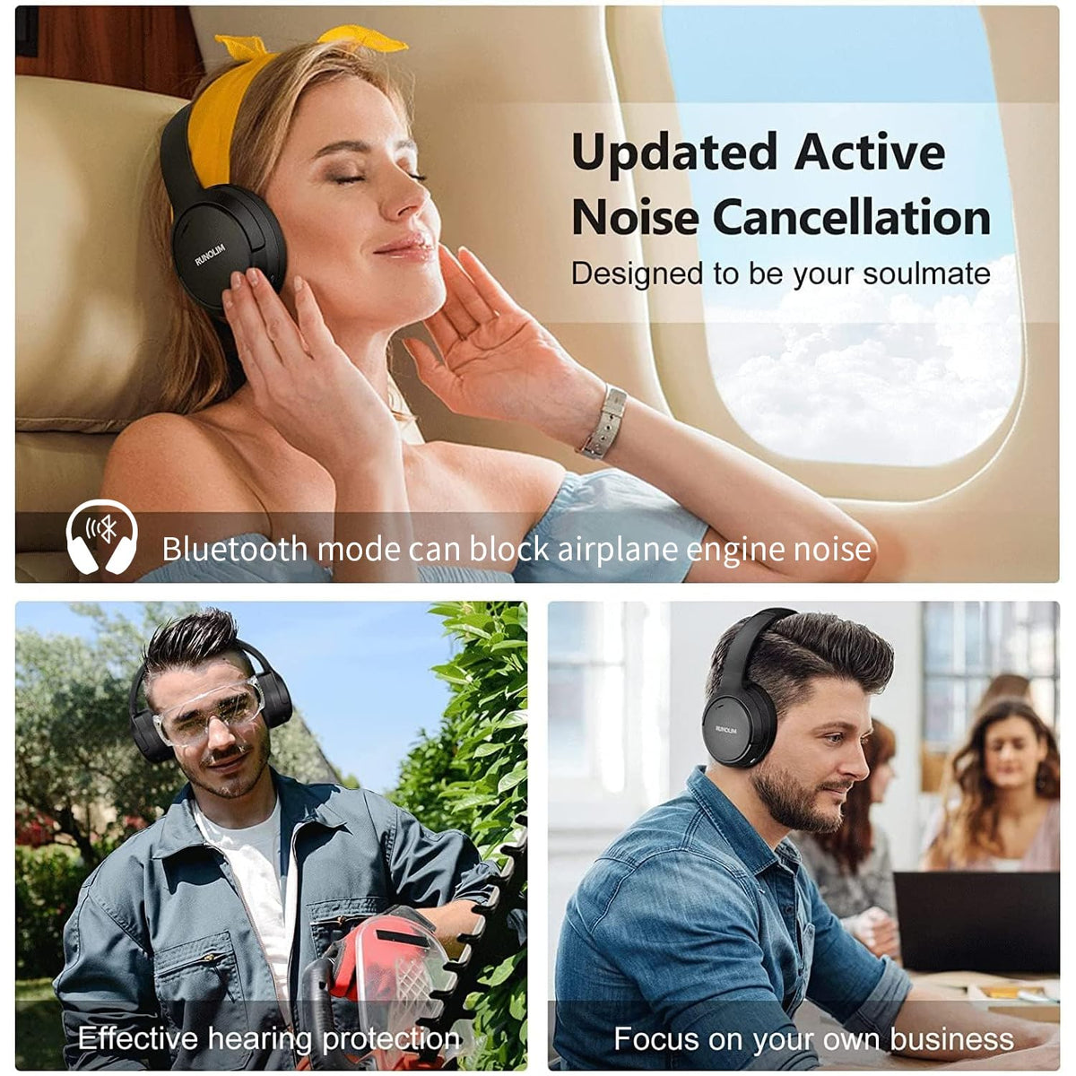 RUNOLIM connected via 3.5mm cable for uninterrupted wired listening
