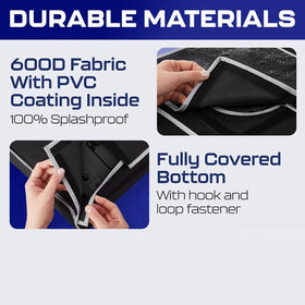 Rushmore Rose USA close-up of Oxford 600D fabric texture, durable UV-resistant protection