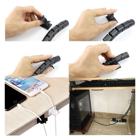 Rustark compact clips save space and reduce desk clutter.