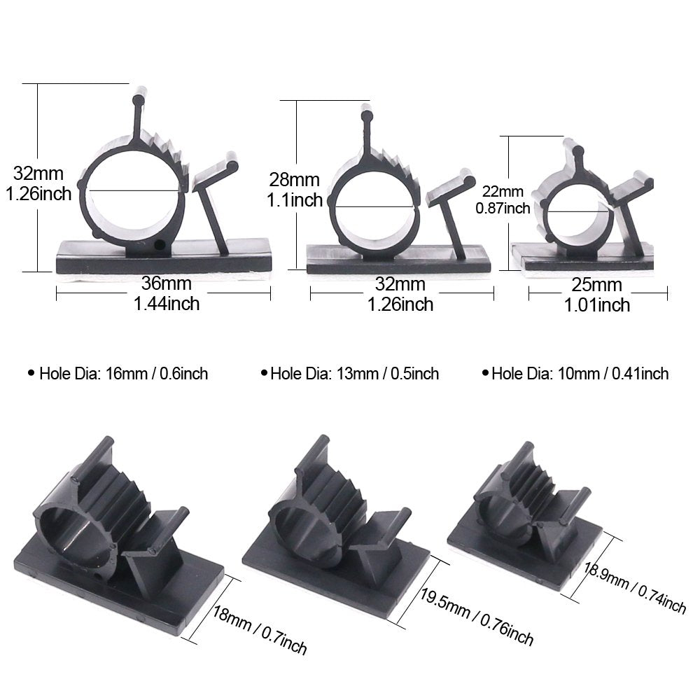 Rustark self-adhesive clips with easy peel-and-stick mounting for quick setup.