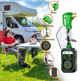 RVRVHOMM held in a hand for scale to show compact footprint and portability for travel convenience
