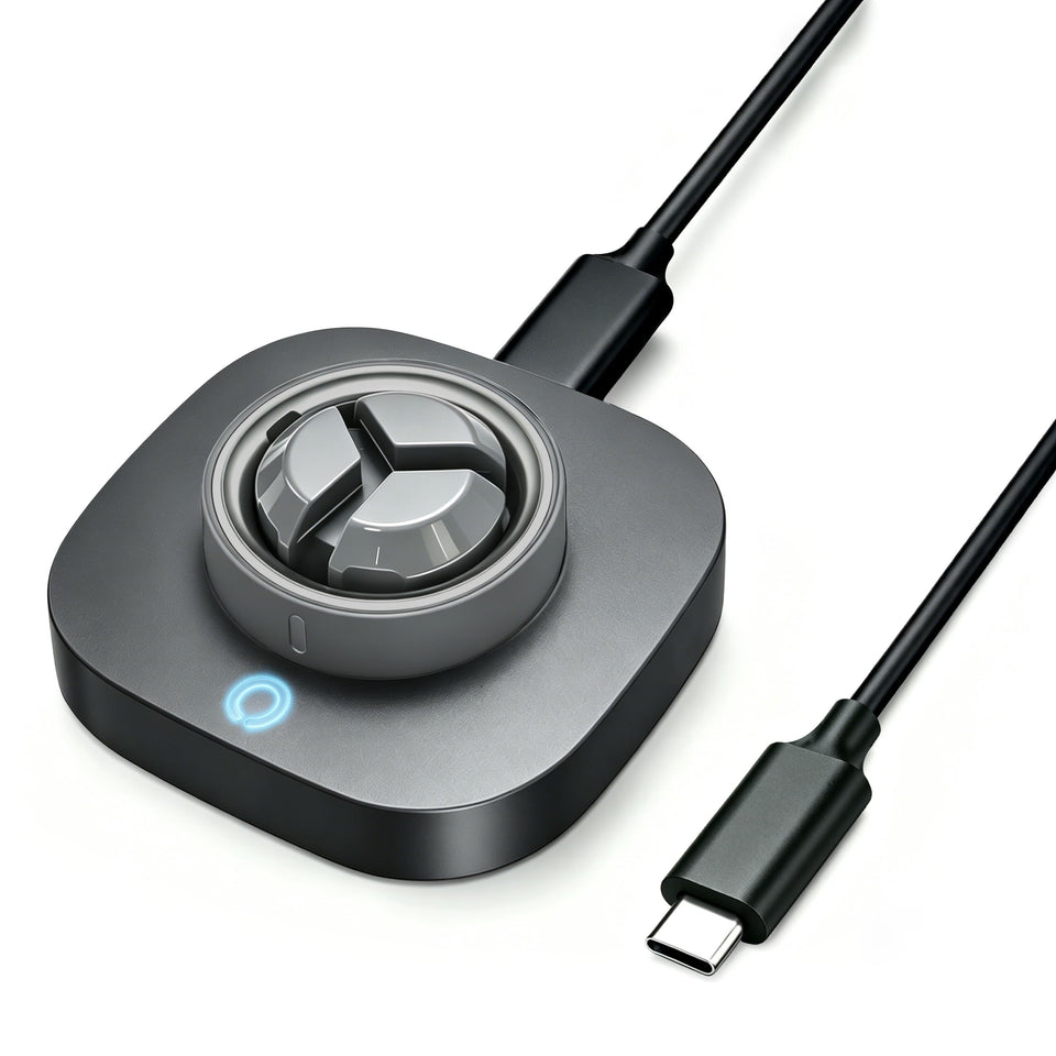 RXYKEJI front view showing compact fast charger dock and clean finish