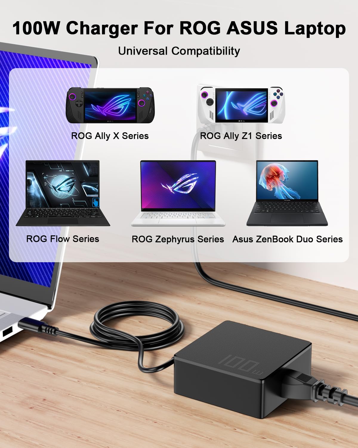 Compact profile of the Ryaobwu charger designed for travel and desks.