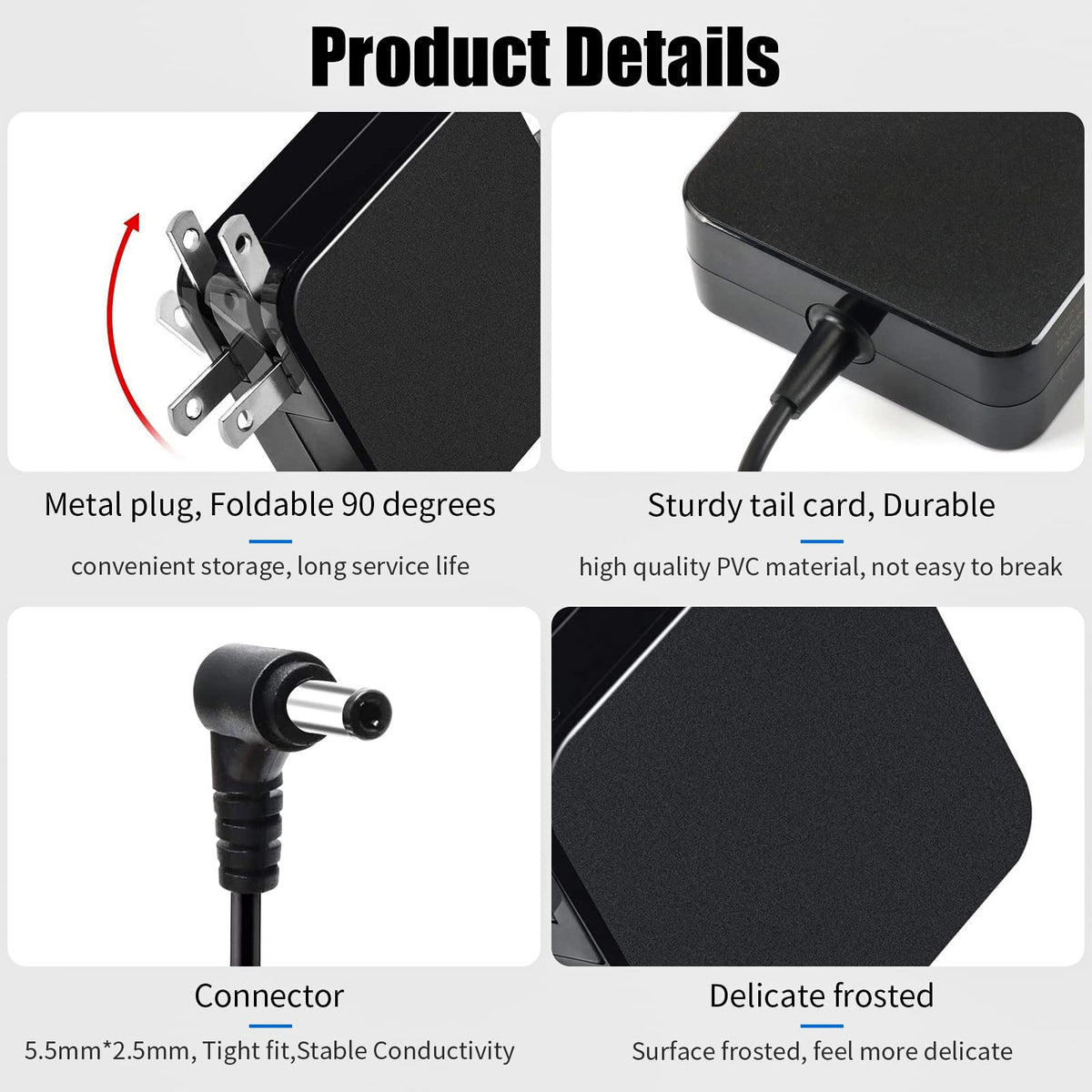 Ryaobwu 65W adapter for Asus Q551L; safe and steady charging