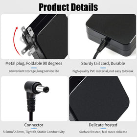 Ryaobwu 65W adapter for Asus Q551L; safe and steady charging