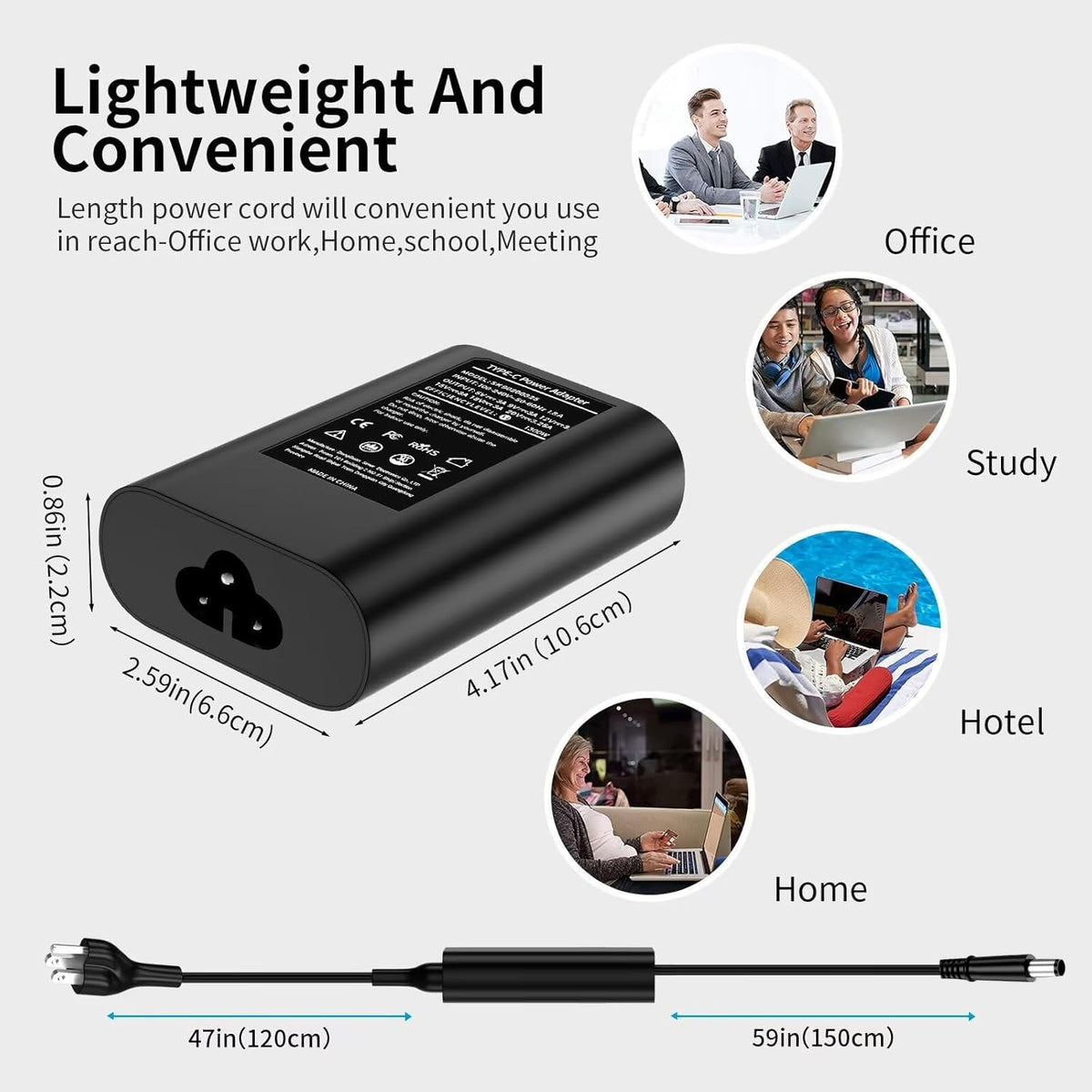 Ryaobwu 65W Dell compatibility broad model support visual