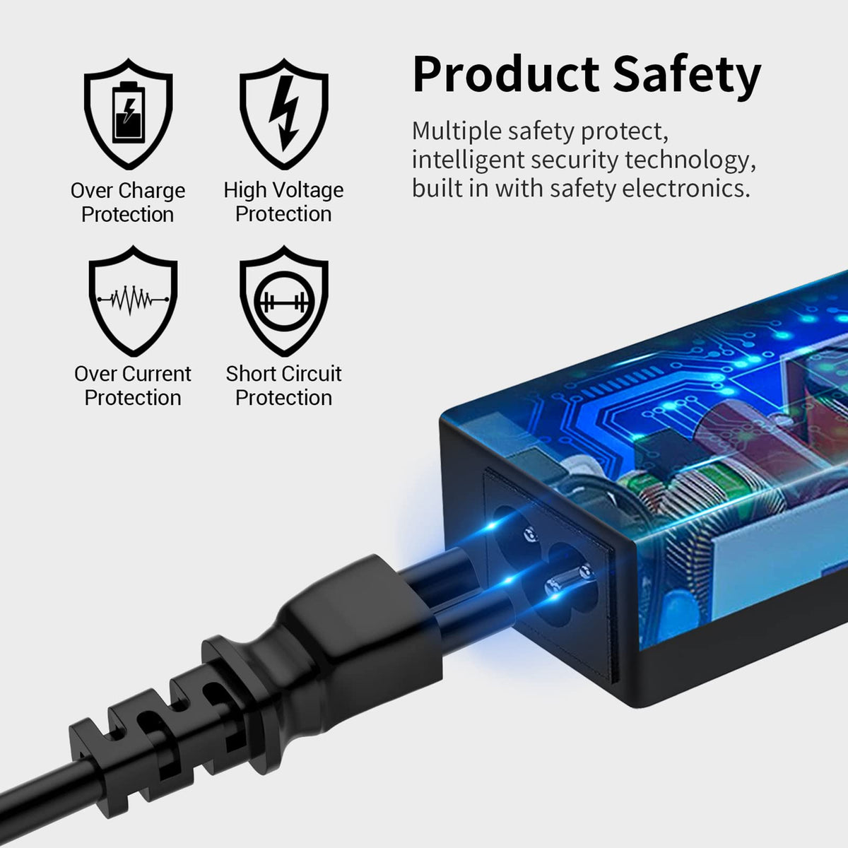 Ryaobwu packaging content shows charger and power cord