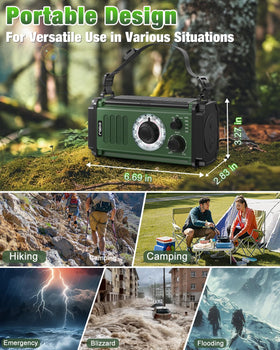 Rychi emergency radio SOS alarm signals for quick attention in emergencies.