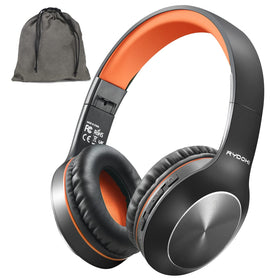 Rydohi over-ear headphones in folded design for compact travel.
