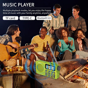 Rysamton outdoor portable radio ready for outdoor activities.