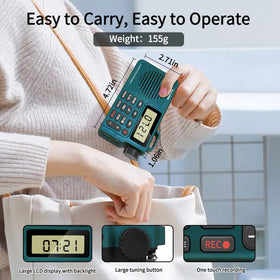 Rysamton Bluetooth connection for wireless playback from phone or tablet.