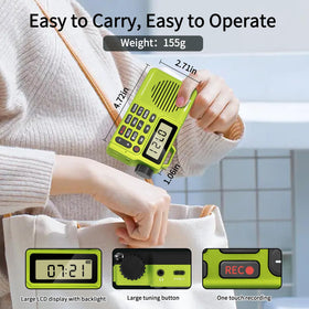 Rysamton TF card music playback for expanded storage and playback.