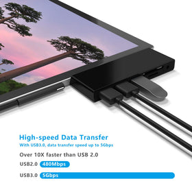Rytaki Surface Go card reader slot for SD/TF cards on the go.