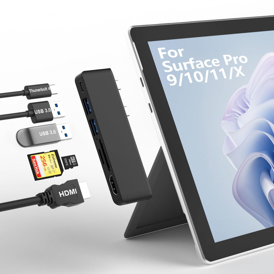 Rytaki Surface Pro docking with 4K HDMI for crisp monitor visuals