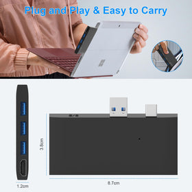 Rytaki Plug-and-play Surface Pro dock requires no extra power