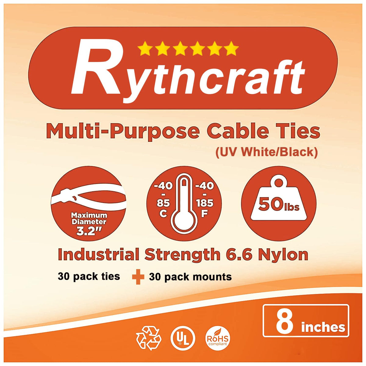 Rythcraft adhesive backing peeled to show 3M-style adhesive for firm bond