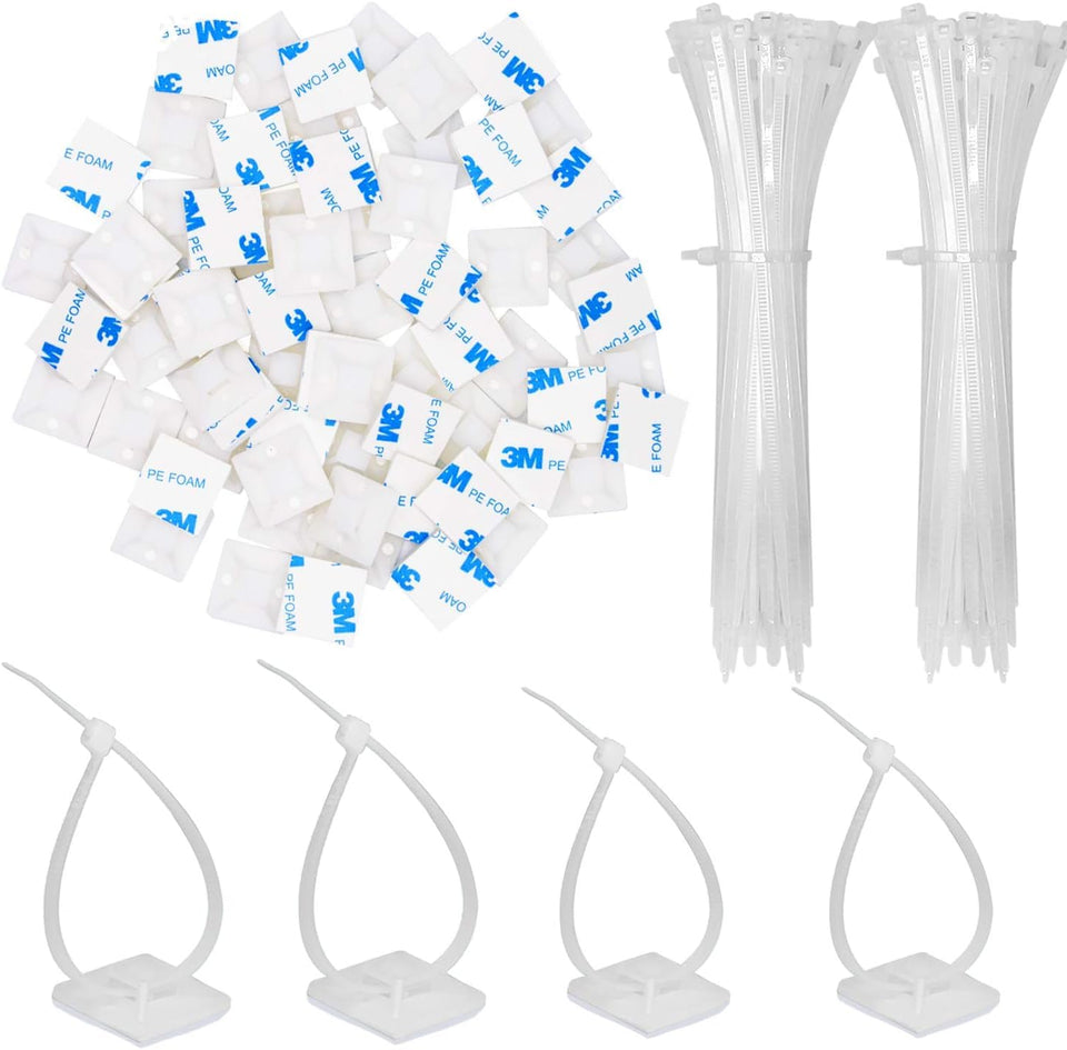 Rythcraft front packaging showing 30 adhesive mounts and ties for fast organization