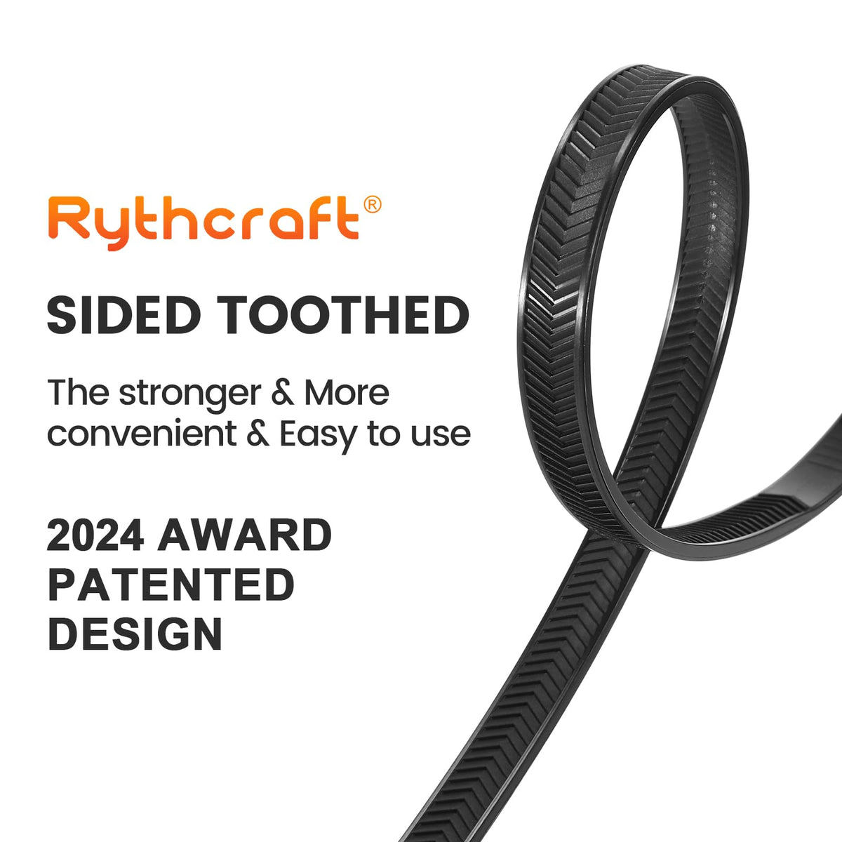 Rythcraft zip ties securing garden fence showing weather-resistant hold