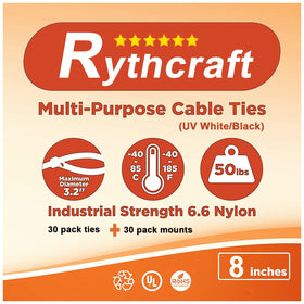 Rythcraft scale comparison with ruler illustrating mount and tie sizes